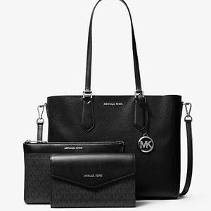 Michael Kors Kimberly Pebbled Leather 3 in 1 Tote